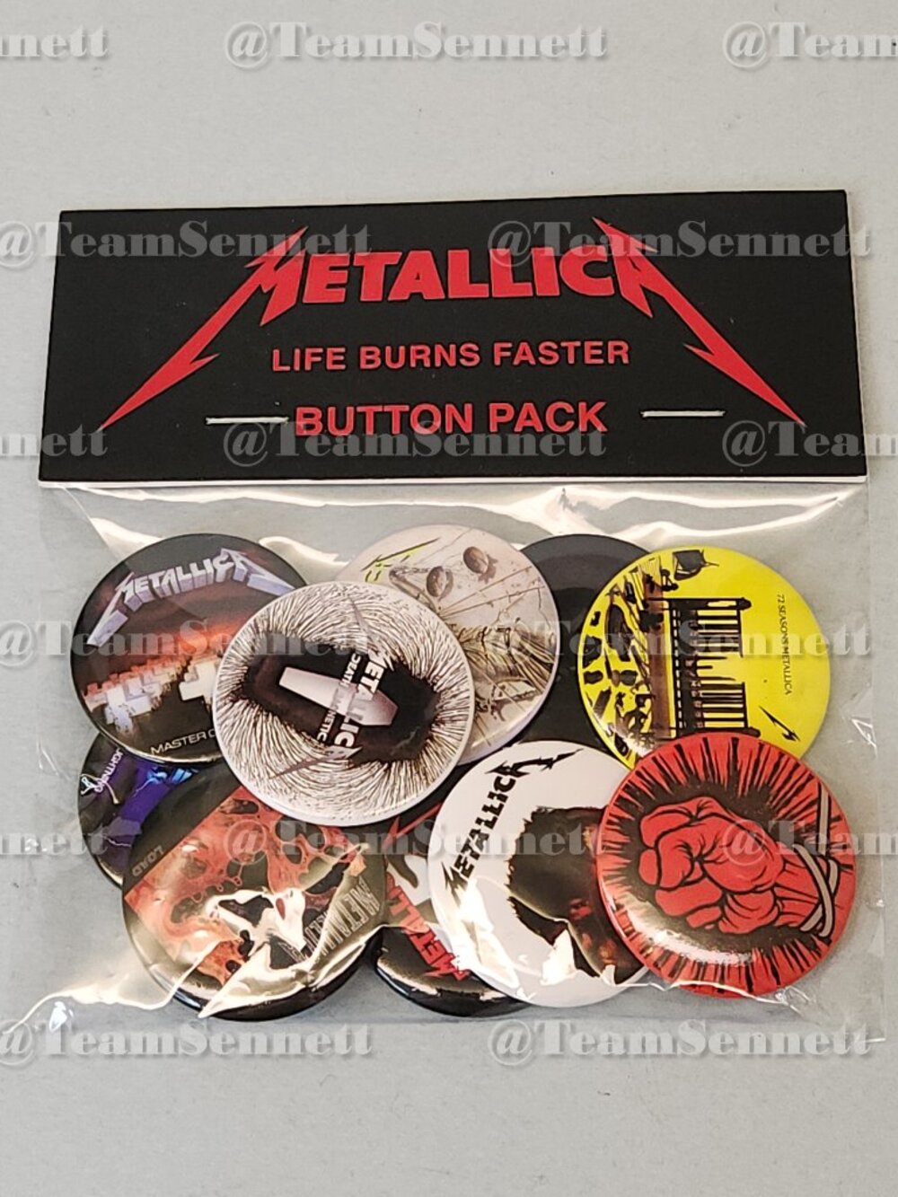 Metallica Button Bag / Set of 10 / Life Burns Faster Sphere Las Vegas 2026 / 27